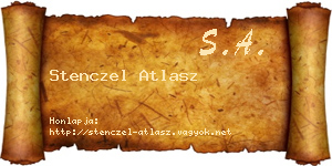 Stenczel Atlasz névjegykártya